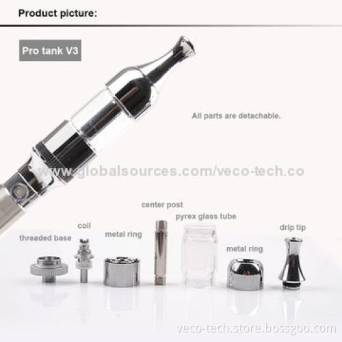 Pyrex Glass Max Vapor Electronic Cigarette Mini Protank Kit